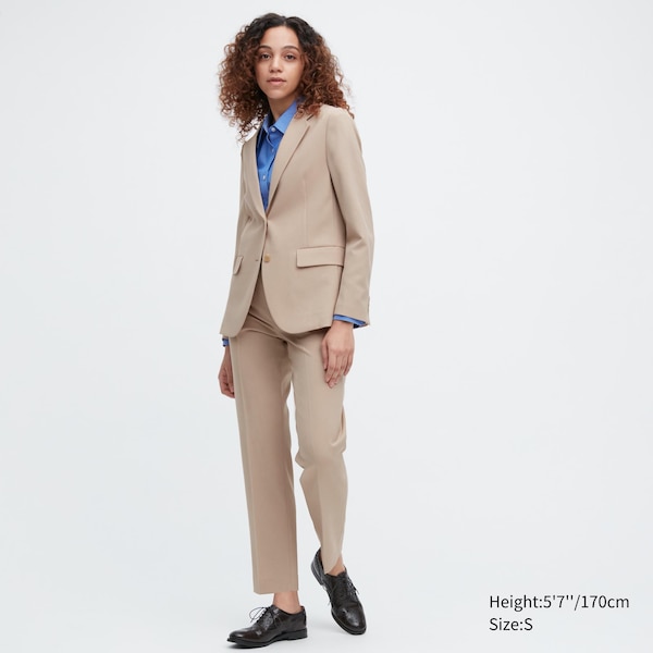 Beige Women Uniqlo AirSense jackets | 0875-WKGTP