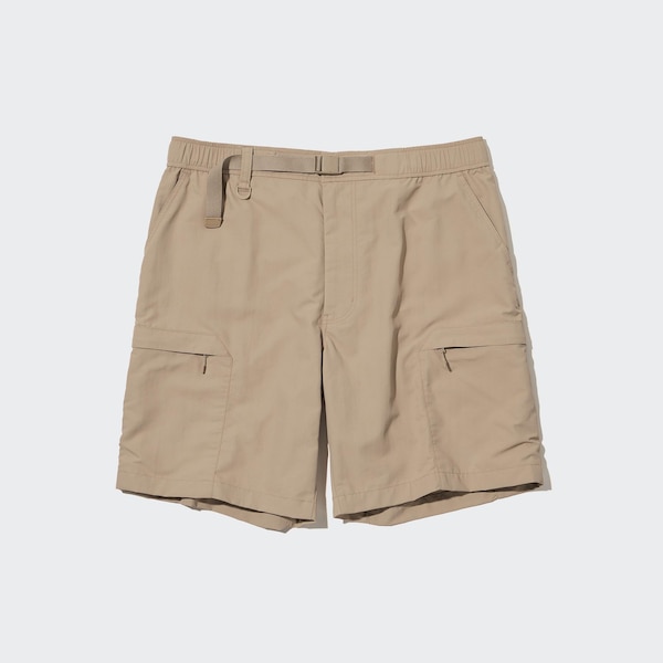 Beige Women Uniqlo Geared Shorts | 5267-ADYZN