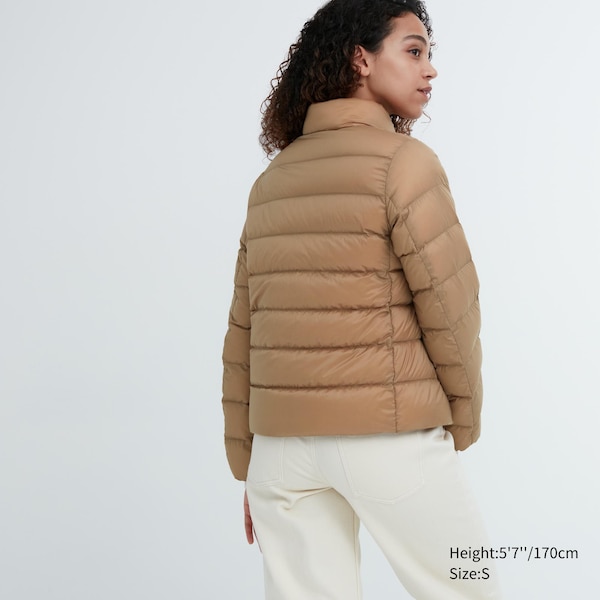 Beige Women Uniqlo Ultra Light Down jackets | 0196-DTMJA