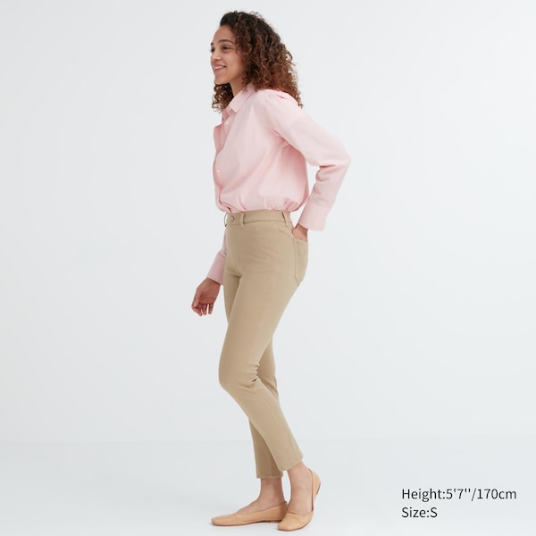 Beige Women Uniqlo Ultra Stretch Leggings | 6705-OTEKV