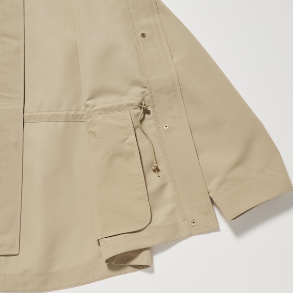 Beige Women Uniqlo Utility Parka | 2607-WOUHT