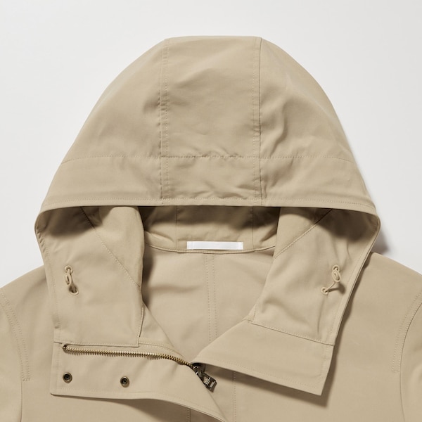 Beige Women Uniqlo Utility Parka | 2607-WOUHT