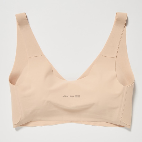 Beige Women Uniqlo Wireless Bras | 1579-FHTIS