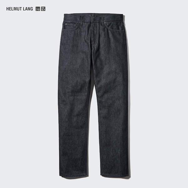 Black Men Uniqlo Classic Cut Jeans | 5301-YBGTS