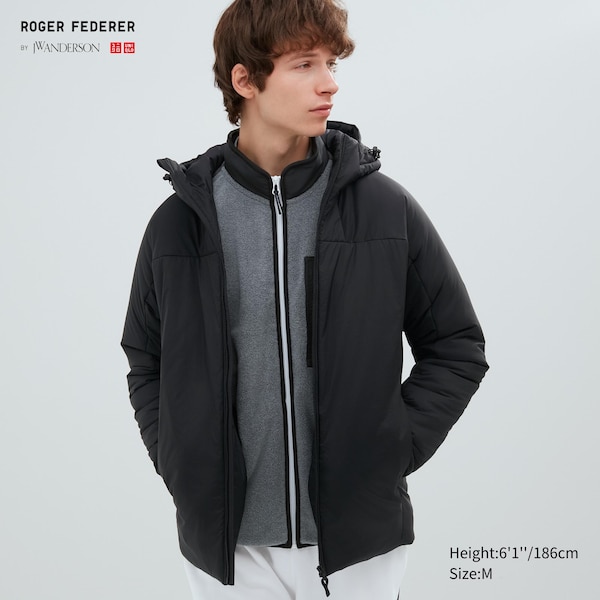 Black Men Uniqlo Light Warm Padded Parka | OCSWNK-809