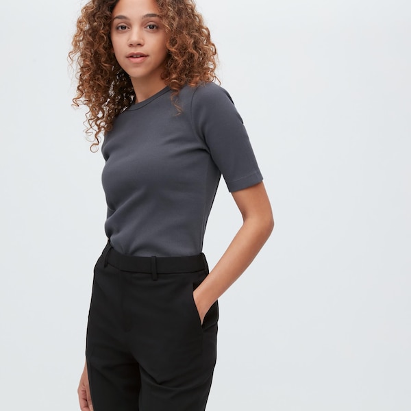 Black Women Uniqlo AirSense Pants | 2304-KTQPY