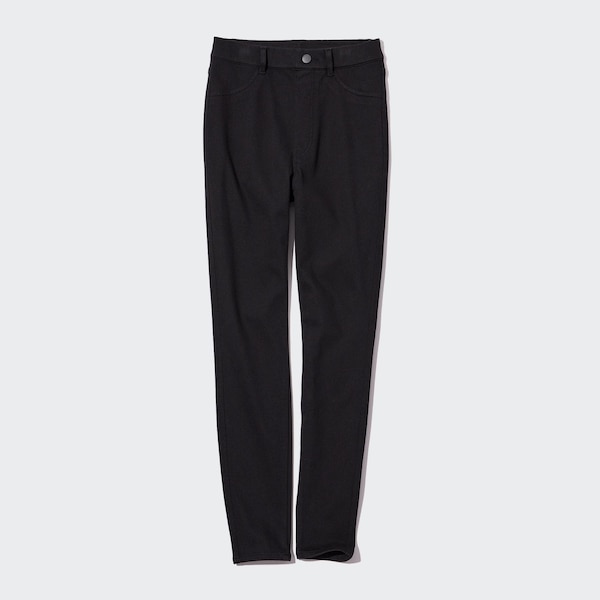 Black Women Uniqlo HEATTECH Ultra Stretch High-Rise Leggings Pants | 3804-MPOZJ