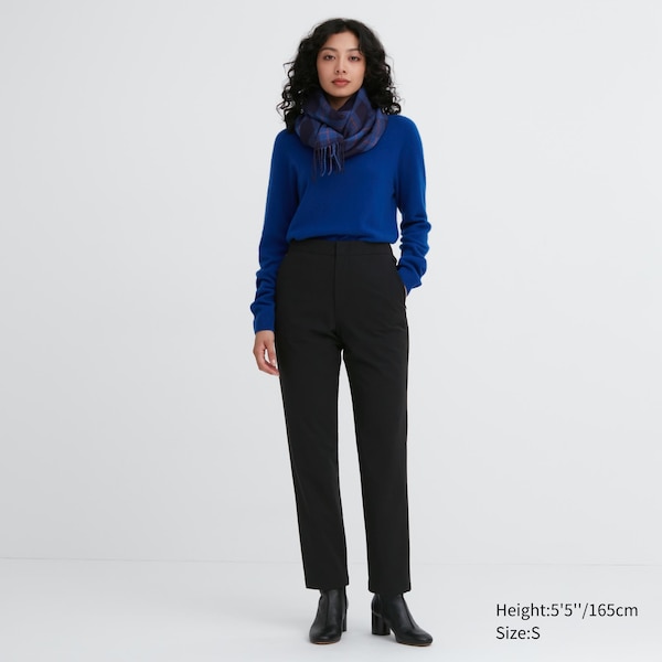 Black Women Uniqlo HEATTECH Warm Lined Pants | 9236-YDVIA