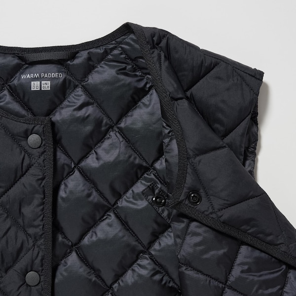 Black Women Uniqlo PUFFTECH Quilted Vest | 2046-AWPOR