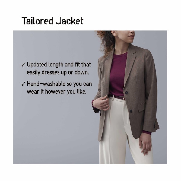 Black Women Uniqlo Tailored jackets | 8945-YNTGH