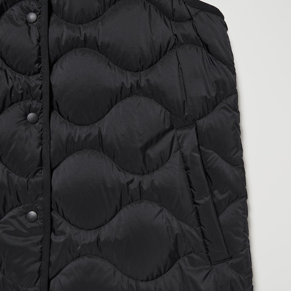 Black Women Uniqlo Ultra Light Down Long Vest | 1067-PSKNA