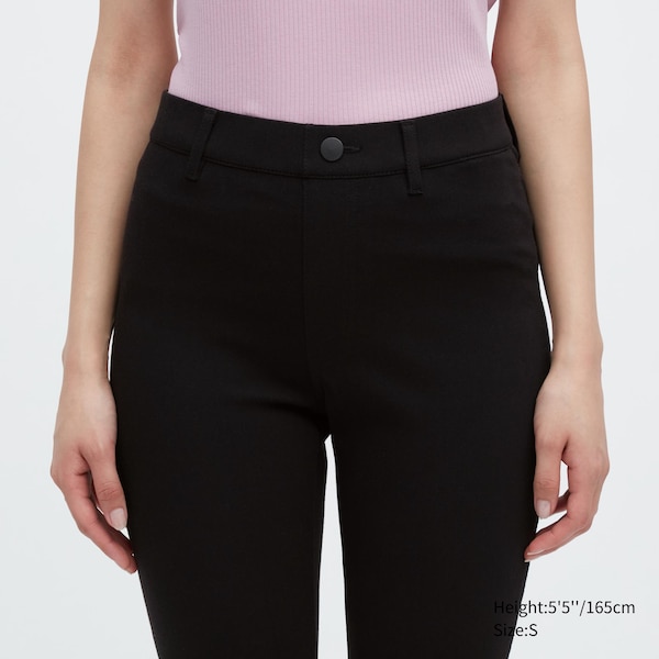 Black Women Uniqlo Ultra Stretch Leggings Pants | 5148-AYKZR