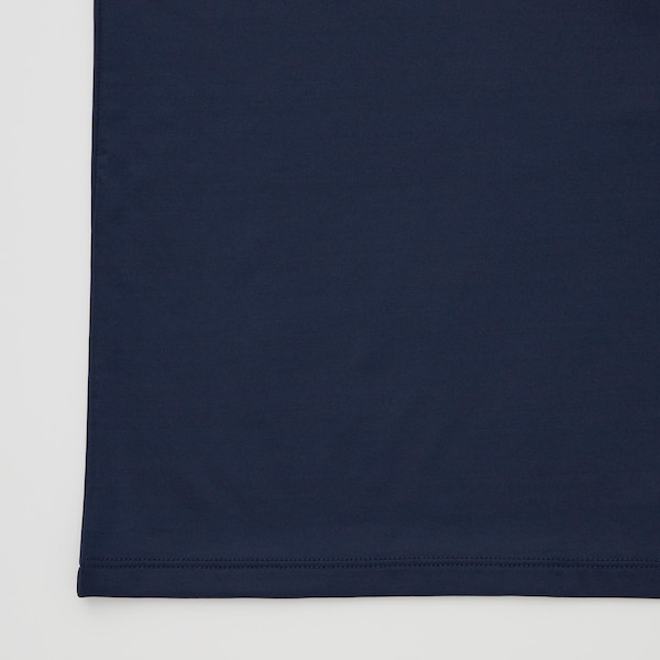 Blue Men Uniqlo AIRism Crew Neck Short-Sleeve T Shirts | 1328-RDHCB