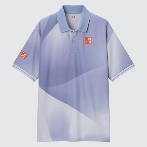 Blue Men Uniqlo DRY-EX Polo Shirt | 6841-WMVBJ