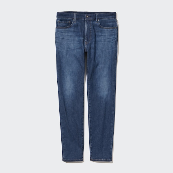 Blue Men Uniqlo EZY Ultra Stretch Jeans | 8107-THWSN