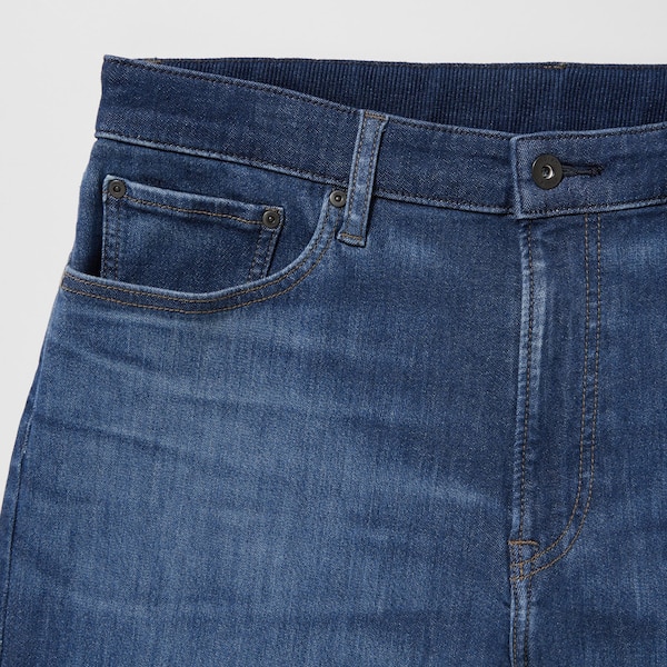 Blue Men Uniqlo EZY Ultra Stretch Jeans | 8107-THWSN