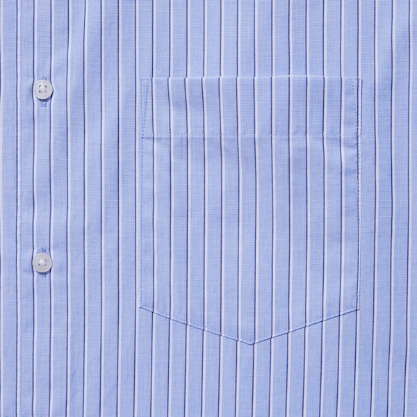 Blue Men Uniqlo Extra Fine Cotton Broadcloth Striped Long-Sleeve Shirts | 2815-NKRVE