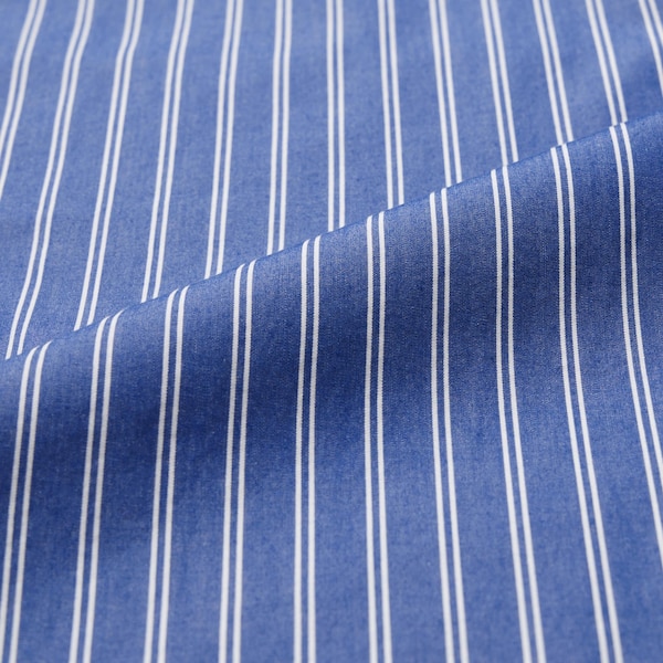 Blue Men Uniqlo Extra Fine Cotton Broadcloth Long-Sleeve Shirts | 8574-VTJUE