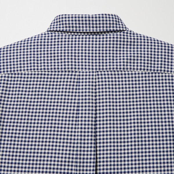 Blue Men Uniqlo Flannel Checked Long-Sleeve Shirts | 4281-ALVSF