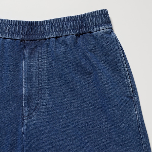 Blue Men Uniqlo Washed Jersey Denim Jogger | 5214-TMCOX