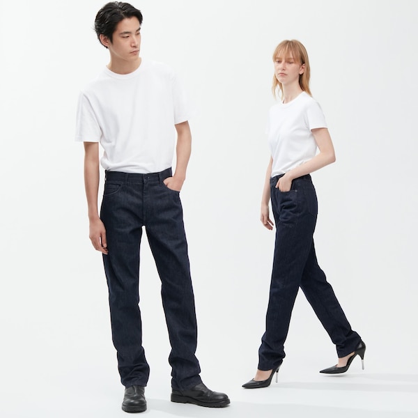 Blue Women Uniqlo Classic Cut Jeans | 3982-PAEQB