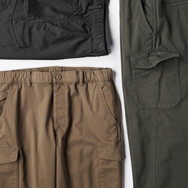 Brown Men Uniqlo Cargo Jogger | 5612-EFJWU