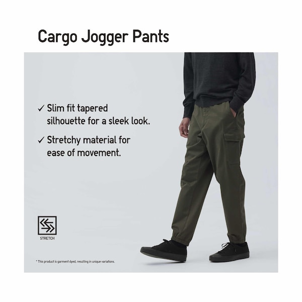 Brown Men Uniqlo Cargo Jogger | 5612-EFJWU