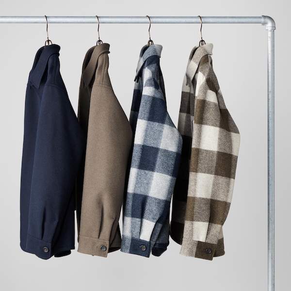 Brown Men Uniqlo Checked Overshirt jackets | VUPGLR-648