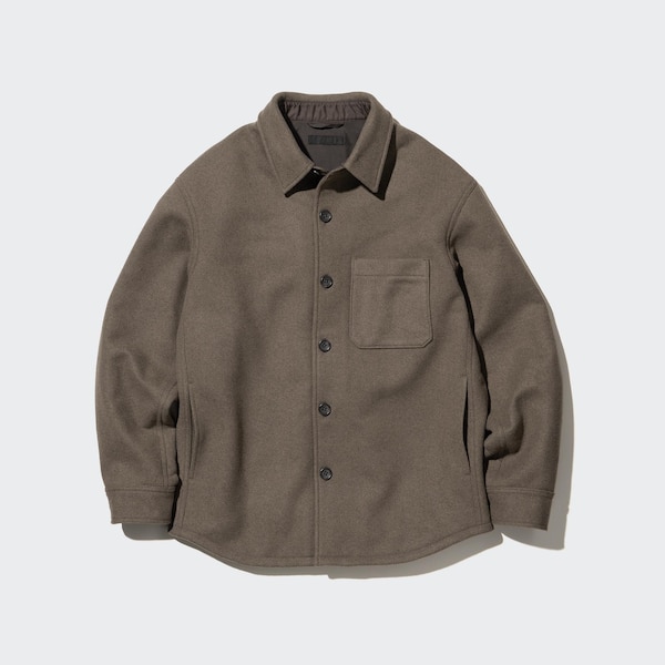 Brown Men Uniqlo Overshirt jackets | BVFMCK-169