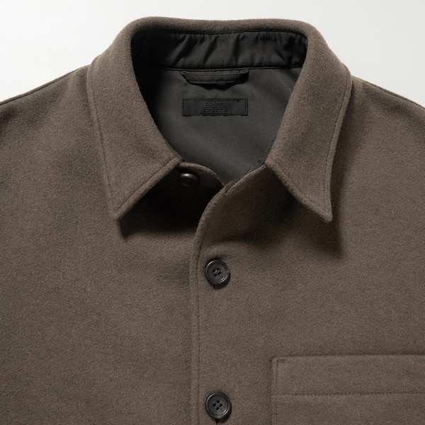 Brown Men Uniqlo Overshirt jackets | BVFMCK-169