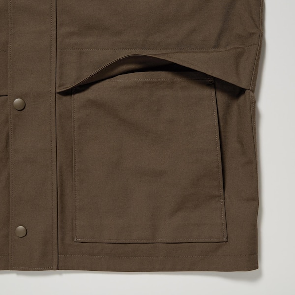 Brown Men Uniqlo Utility Short Blouson jackets | XFMDAY-507