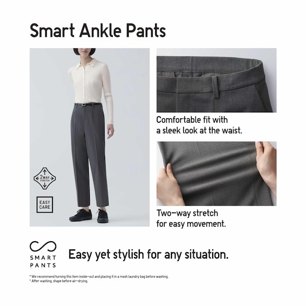 Brown Women Uniqlo Smart Ankle Pants | 1270-LTYZD