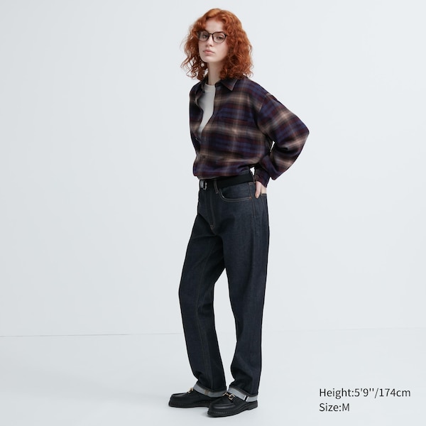 Burgundy Women Uniqlo Flannel Checked Long-Sleeve Shirts | 0851-ALVOX