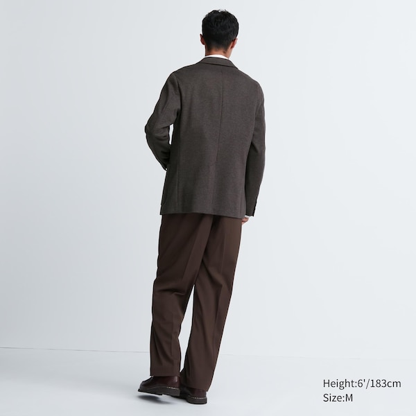 Dark Brown Men Uniqlo Comfort jackets | OQHGJW-961