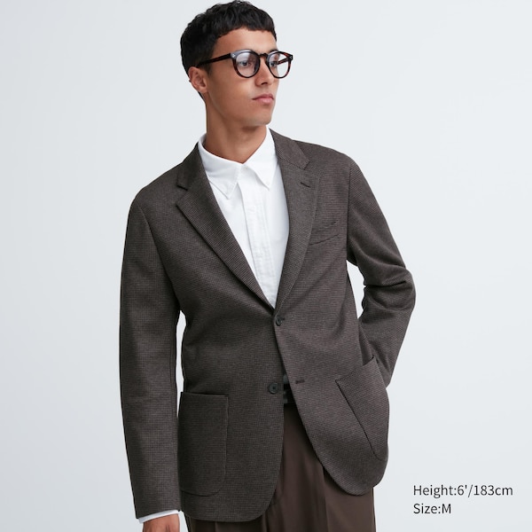 Dark Brown Men Uniqlo Comfort jackets | OQHGJW-961