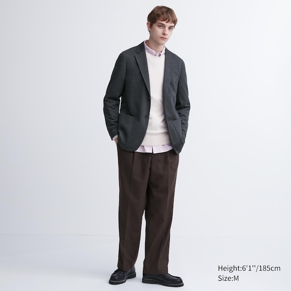 Dark Grey Men Uniqlo Comfort jackets | 8901-ADRXI