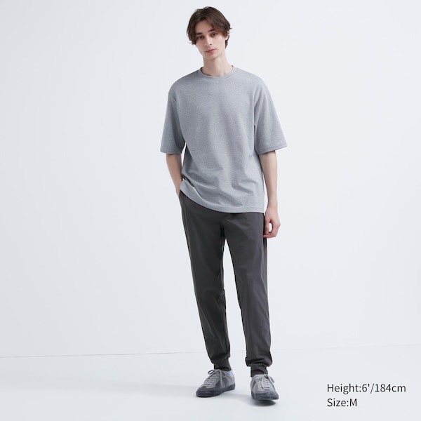 Dark Grey Men Uniqlo Ultra Stretch DRY-EX Jogger | 3872-LCNOW