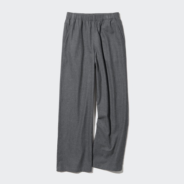 Dark Grey Women Uniqlo Flannel Pants | 1924-RJYWA