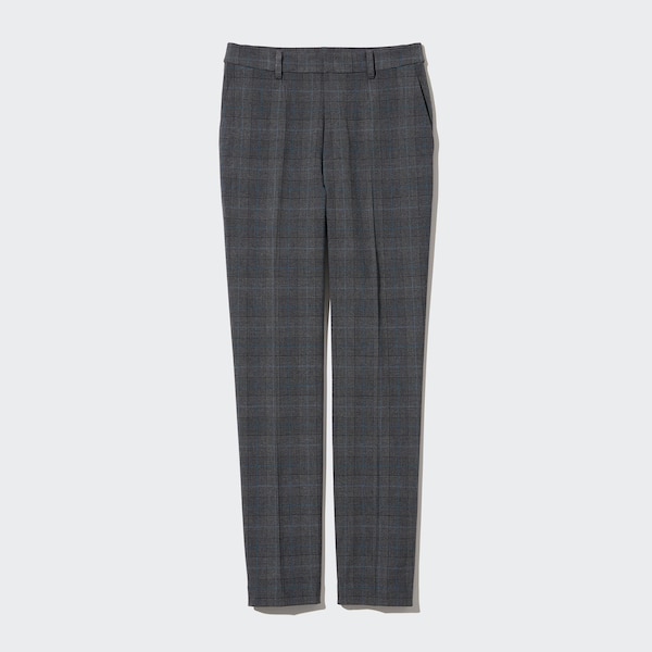 Dark Grey Women Uniqlo Smart Ankle Pants | 8257-RGMCU