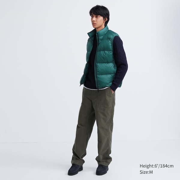 Green Men Uniqlo Ultra Light Down Vest | CAWFJS-920