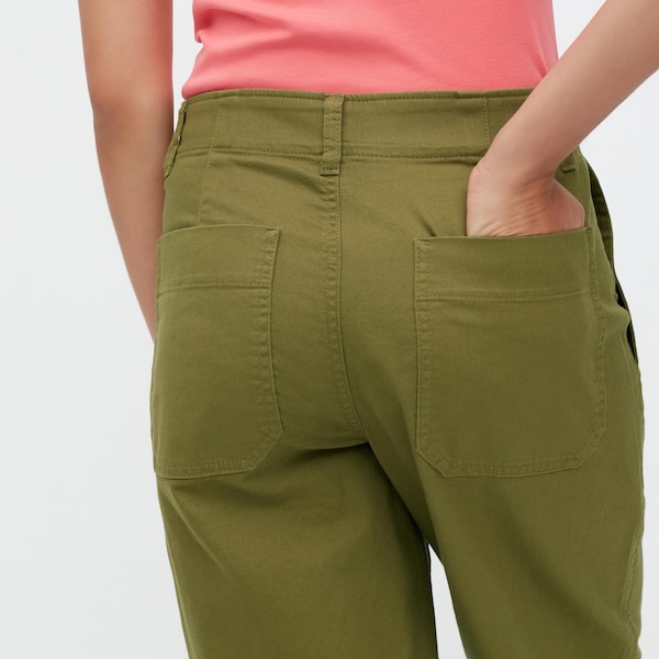 Green Women Uniqlo Baker Pants | 8294-YKAVP