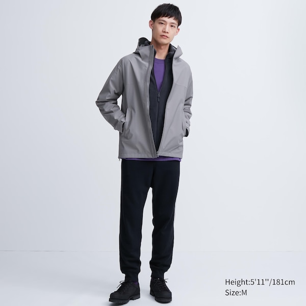 Grey Men Uniqlo BLOCKTECH Parka | XJBADF-395