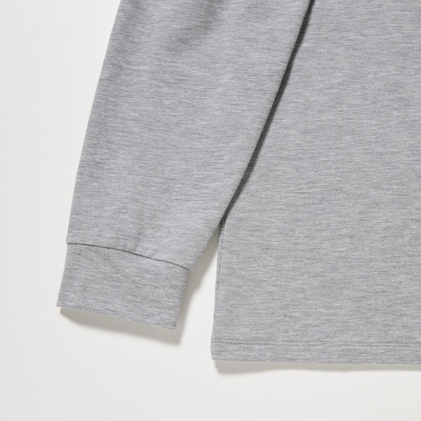 Grey Men Uniqlo HEATTECH Cotton Crew Neck T Shirts | 5320-YSVWZ