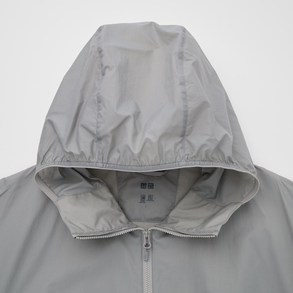 Grey Men Uniqlo Pocketable UV Protection 3D Cut Parka | 0526-EZLIG