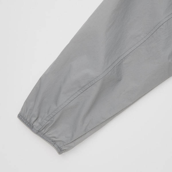 Grey Men Uniqlo Pocketable UV Protection 3D Cut Parka | 0526-EZLIG