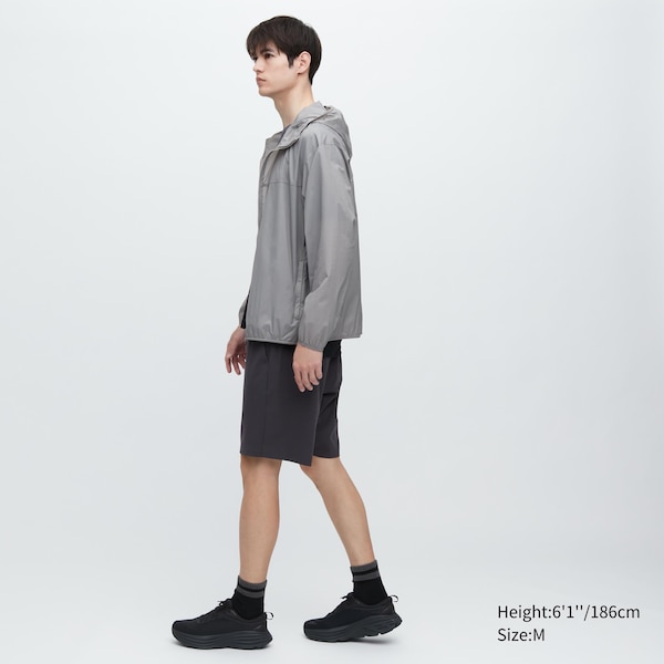 Grey Men Uniqlo Pocketable UV Protection 3D Cut Parka | 0526-EZLIG