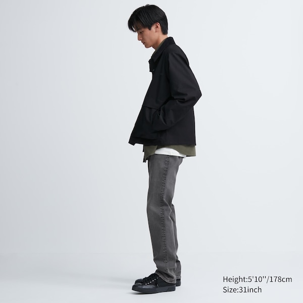 Grey Men Uniqlo Slim-Fit Jeans | 2631-MCSQT