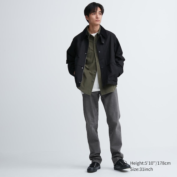 Grey Men Uniqlo Slim-Fit Jeans | 2631-MCSQT