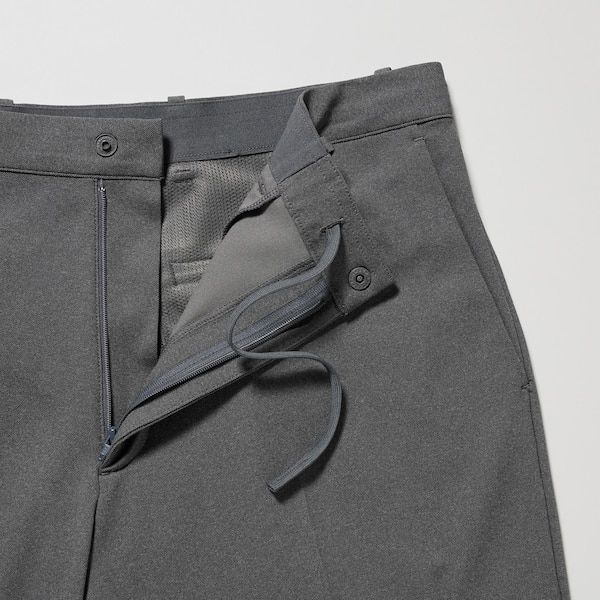 Grey Men Uniqlo Smart Ankle Pants | 3257-VWYDP