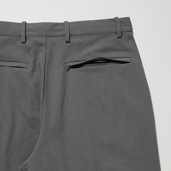 Grey Men Uniqlo Smart Ankle Pants | 3257-VWYDP